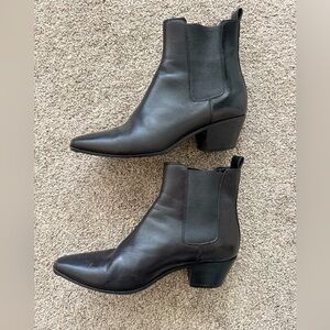 Saint Laurent black ankle boots